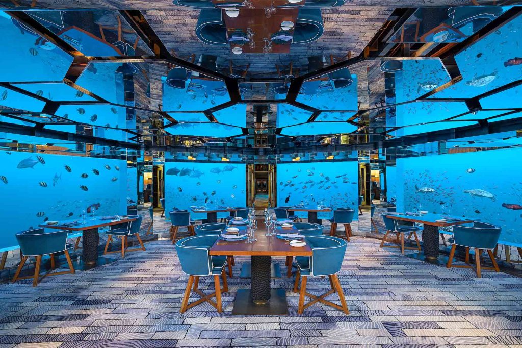 Sea restaurant at Anantara Kihava Maldives Villas, The Maldives