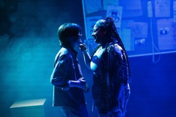 A performance of GRILLS at Camden People's Theatre