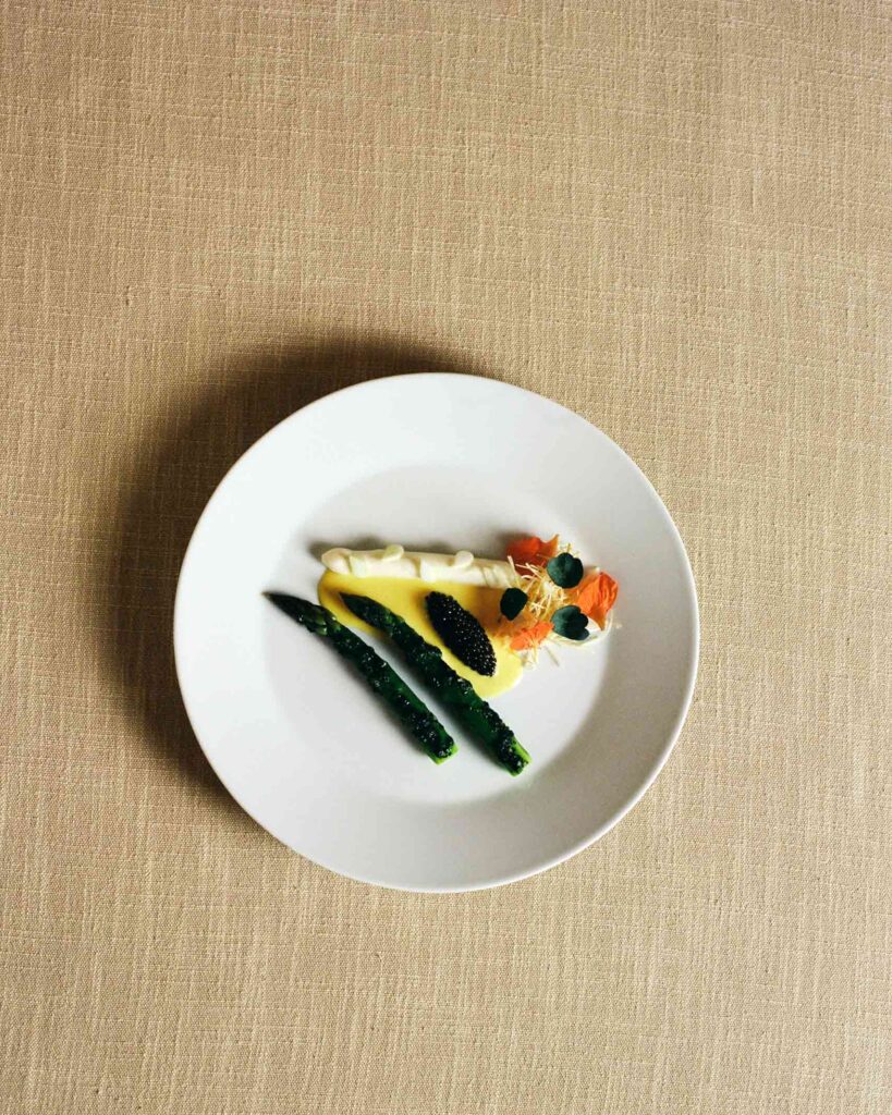 A meal by Dominique Crenn, aboard Les Bateaux Belmond