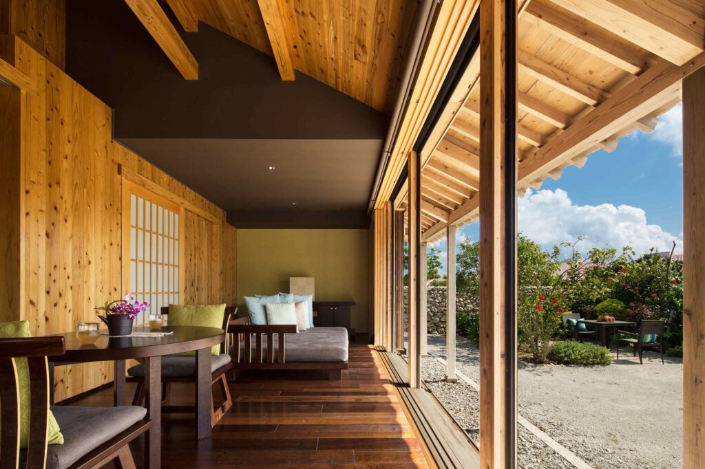 Gajoni guest room at Hoshinoya Taketomi Island, Okinawa, Japan