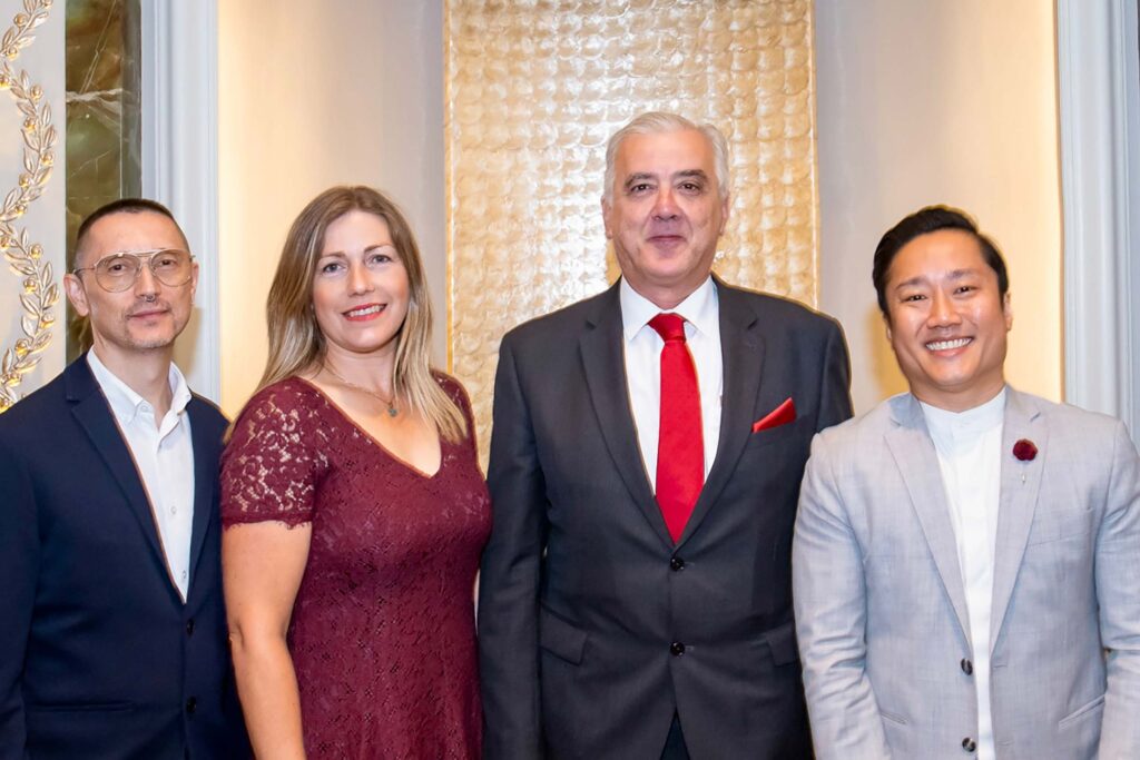Martin Perry, Tolene van der Merwe, His Excellency, Professor Stephen Montefort, and Uwern Jong at Icons of Inclusion 2025