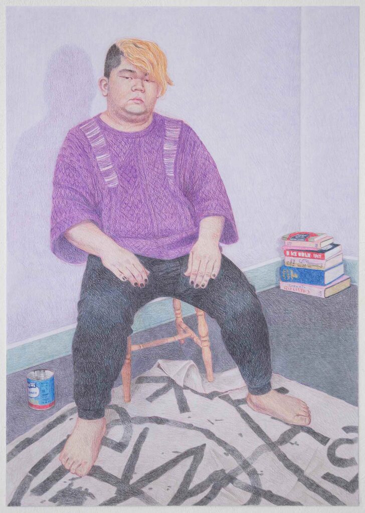 Mark by Elijah Burgher, part of an exhibition curated by Jack Schneider, Chicago Museum of Contemporary Art