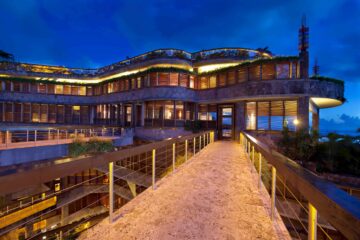 Night time at Jade Mountain, Soufriere, St Lucia