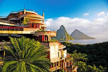 Exterior of Jade Mountain, Soufriere, St Lucia