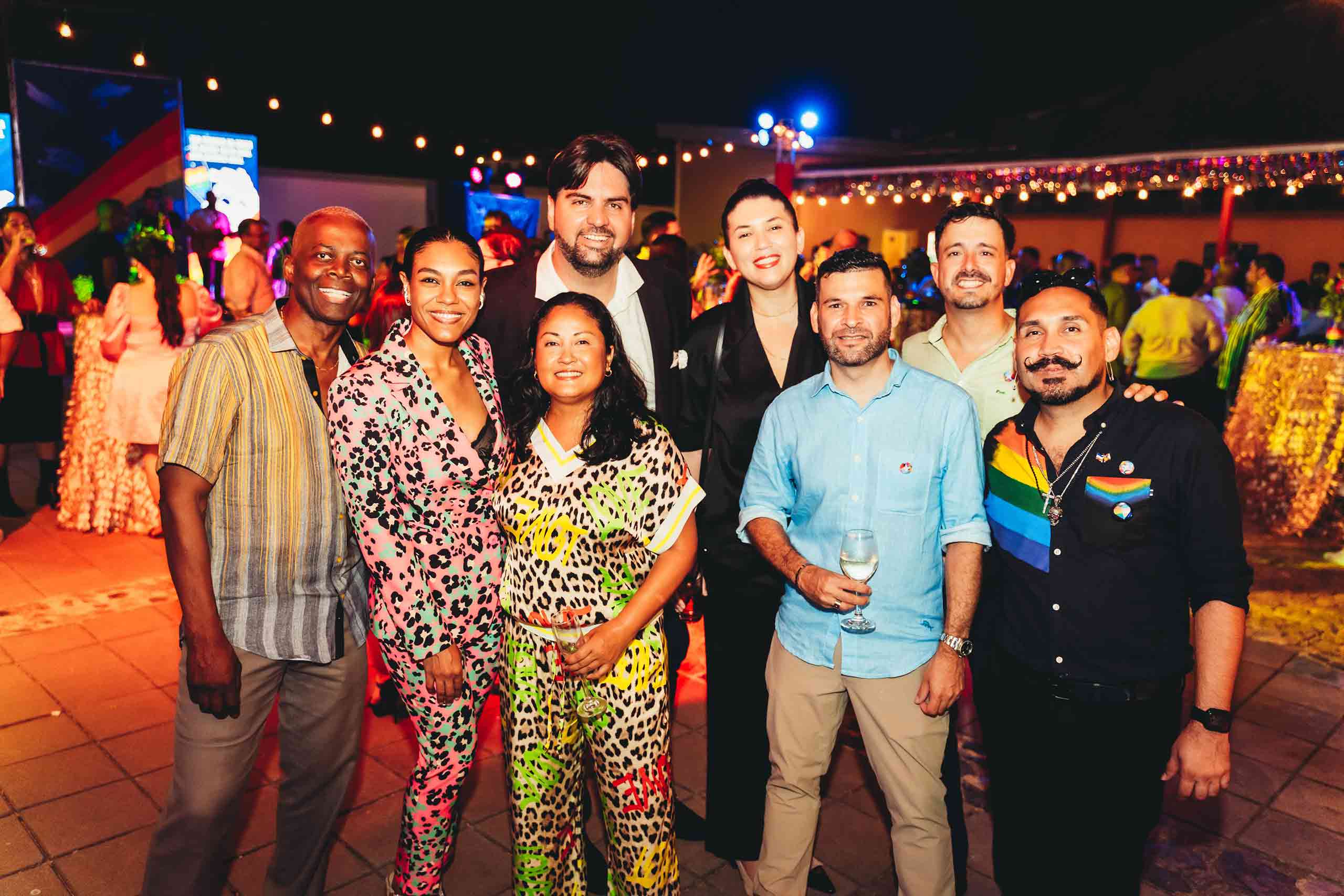 Janice Tjon Sie Kie with the board or Outcaribbean and Human Rights Caribbean of Aruba and Curacao