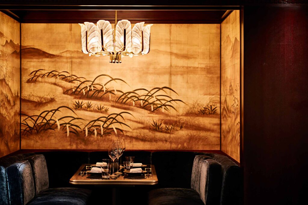 Hidden L-Acoustics speakers behind a wall at The Aubrey at Mandarin Oriental Hyde Park, London