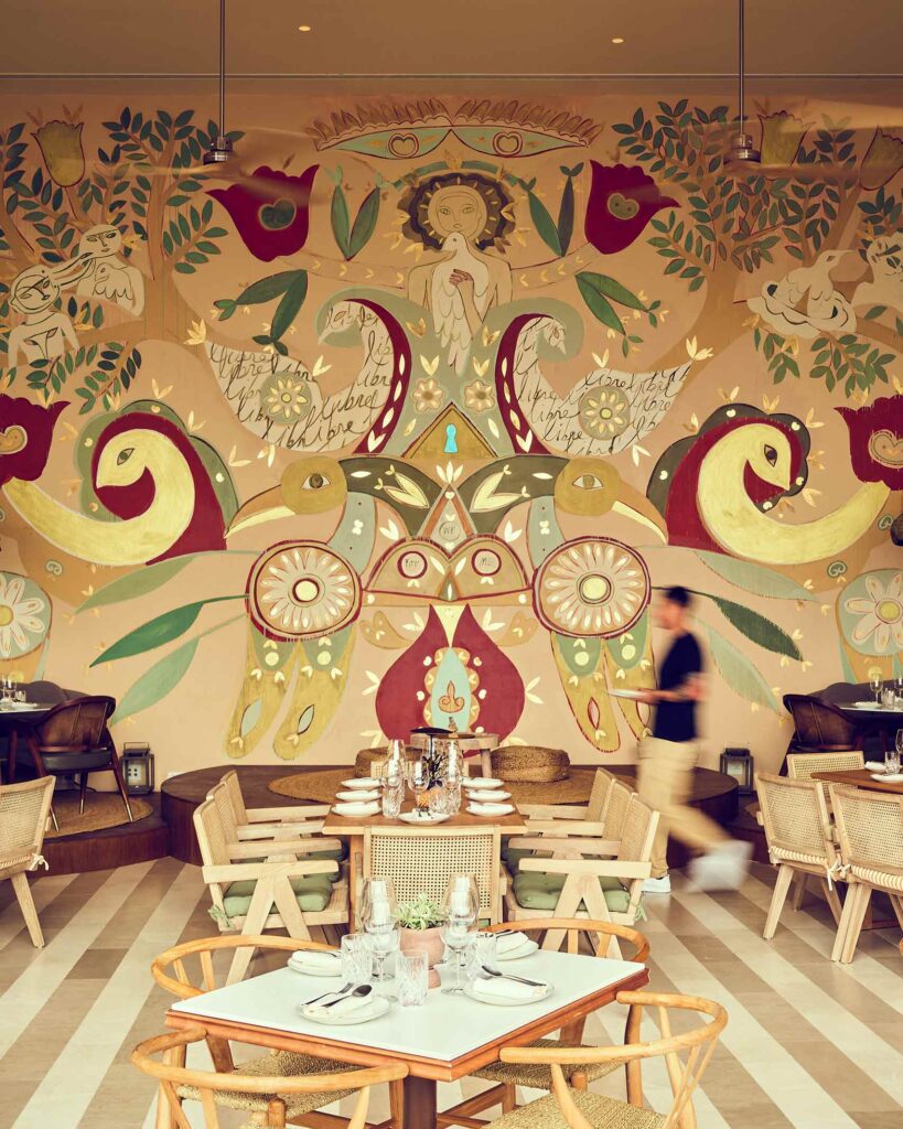 A restaurant at Six Senses Ibiza