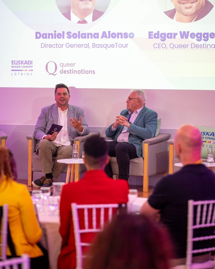 Speakers at the LGBT+ Travel symposium.