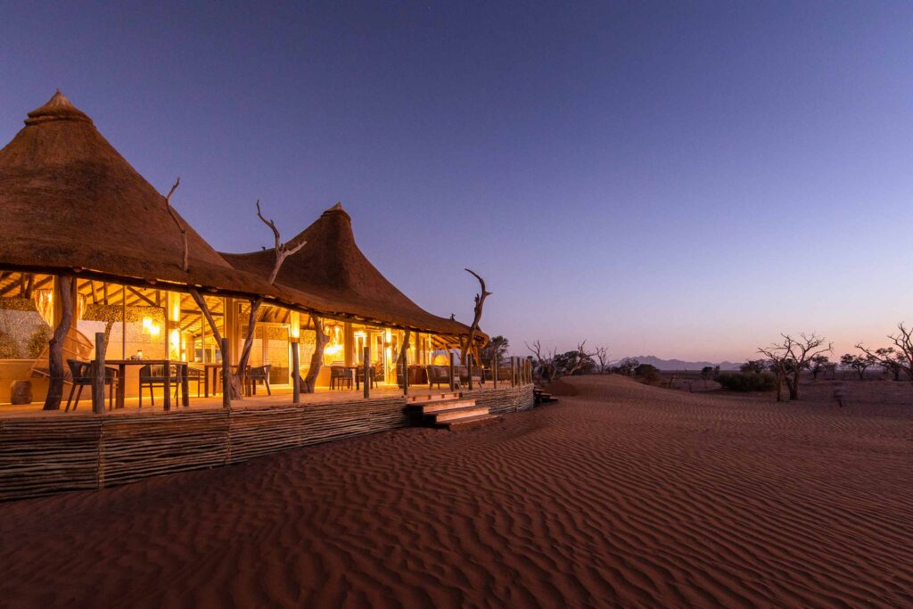 Exterior view of Little Kulala, Sossusvlei, Namibia