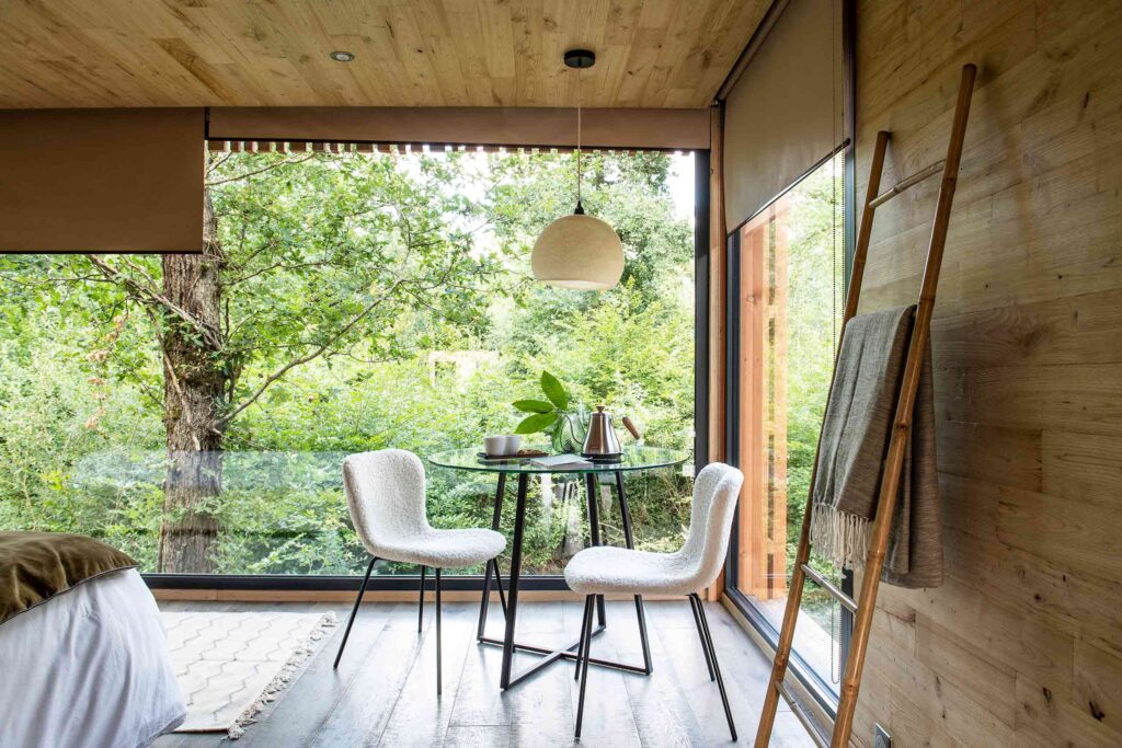 Interiors of a lodge at Loire Valley Lodges, Esvres, France