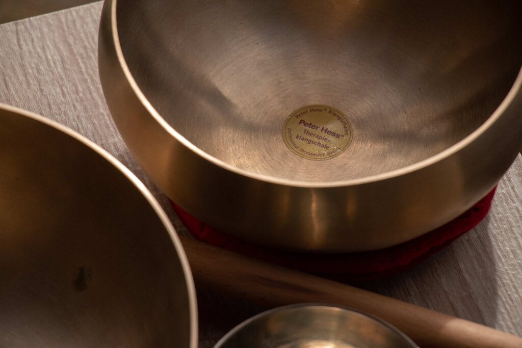 Singing bowls at Loire Valley Lodges, Esvres, France