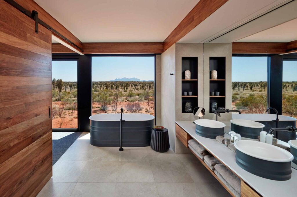 A bathtub at Longitude 131°, Yulara, Australia