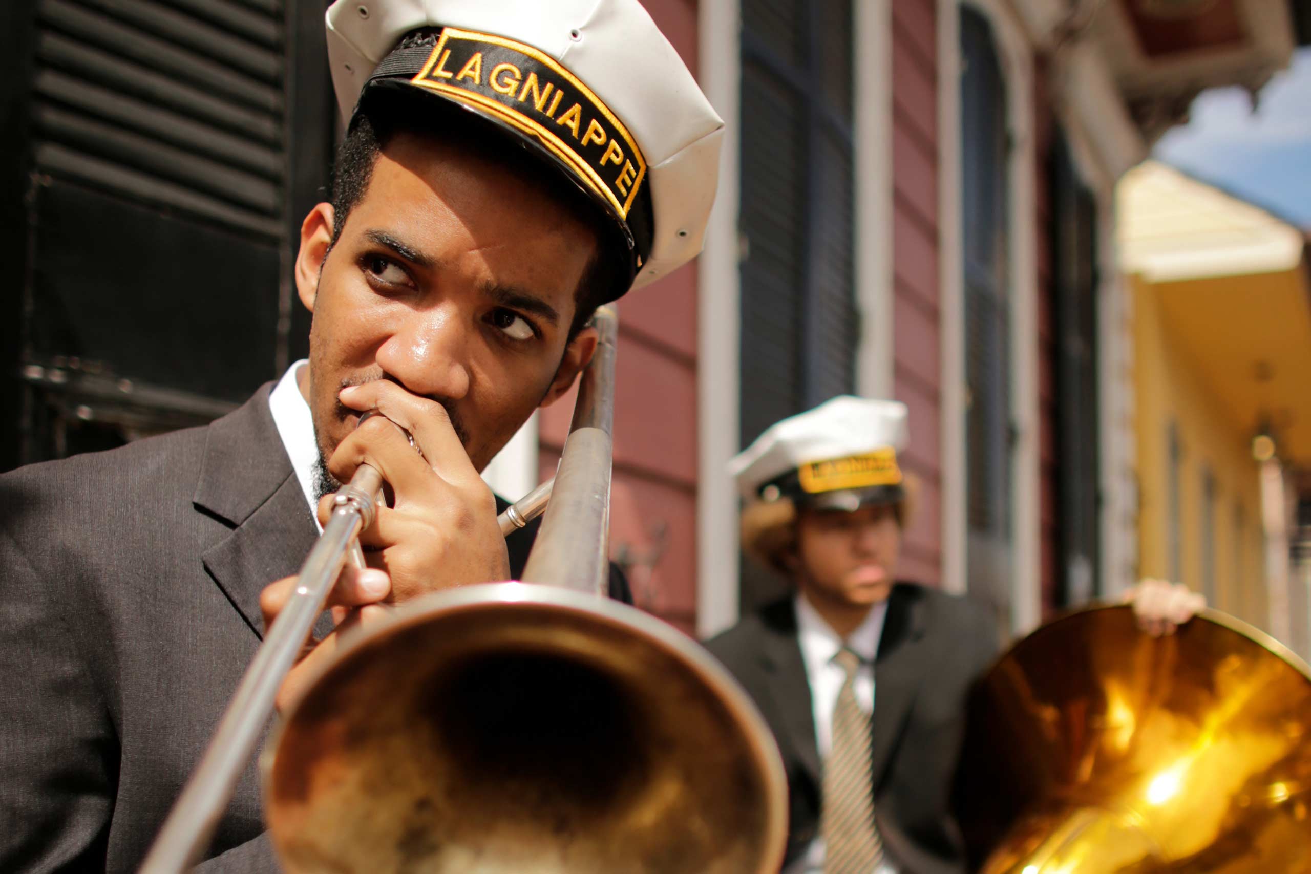 La Gniappe band in New Orleans, at the start of a Louisiana roadtrip