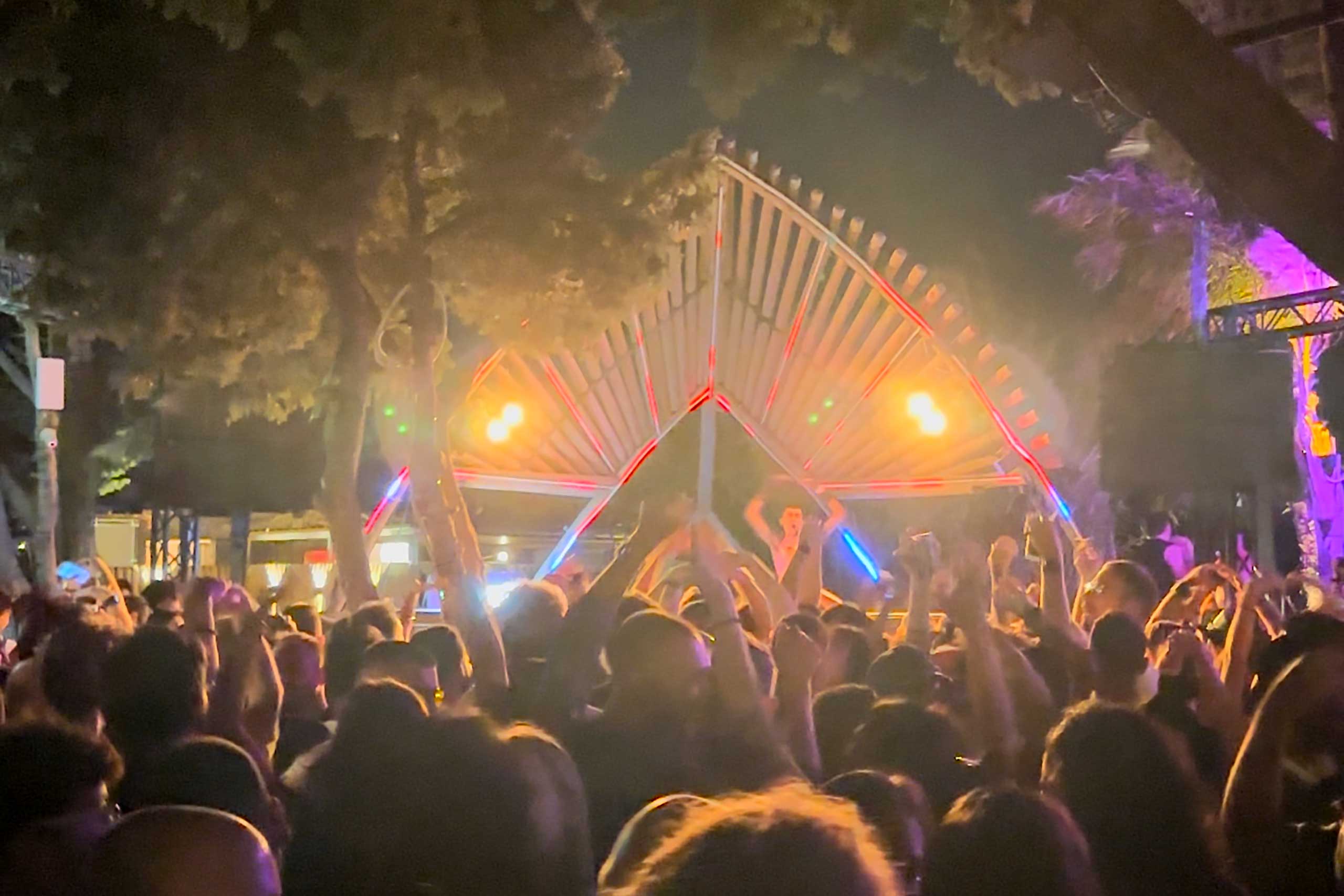 Revellers dance to DJ at Marrakech club in Gianpula Malta