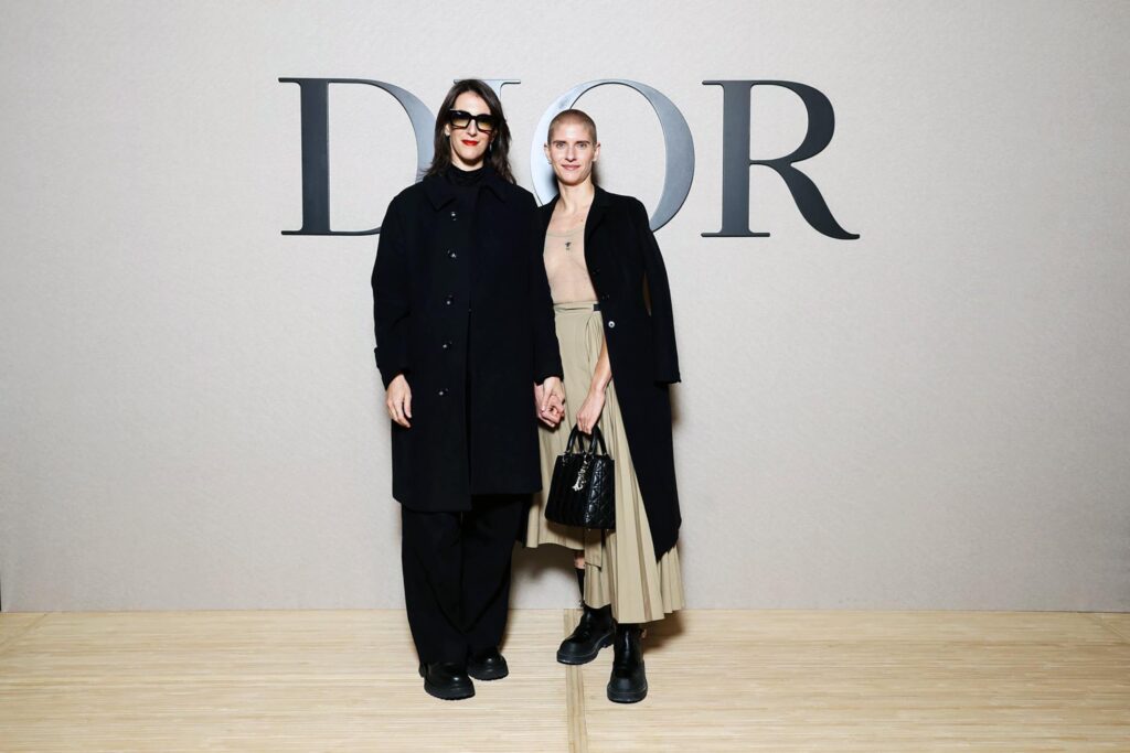 Marie Patouillet and Soraya Garlenq attend an event by Dior in Paris, France