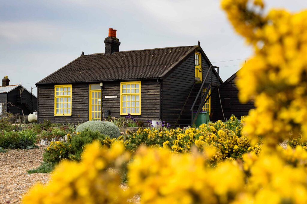 Exterior view of Prospect Cottage, one of the queer artist residencies helping creatives