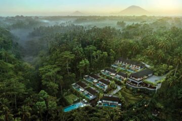 Aerial view of Samsara Ubud, Bali, Indonesia