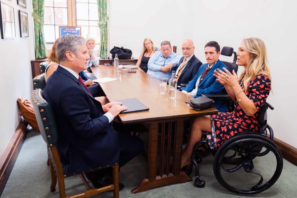 Sophie Morgan meets Keir Starmer in London, UK