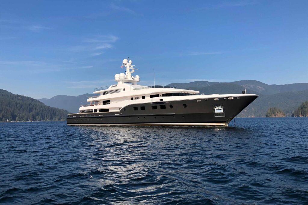 Ultima Collection x Burgess Yachts – direct shot of KOGO superyacht